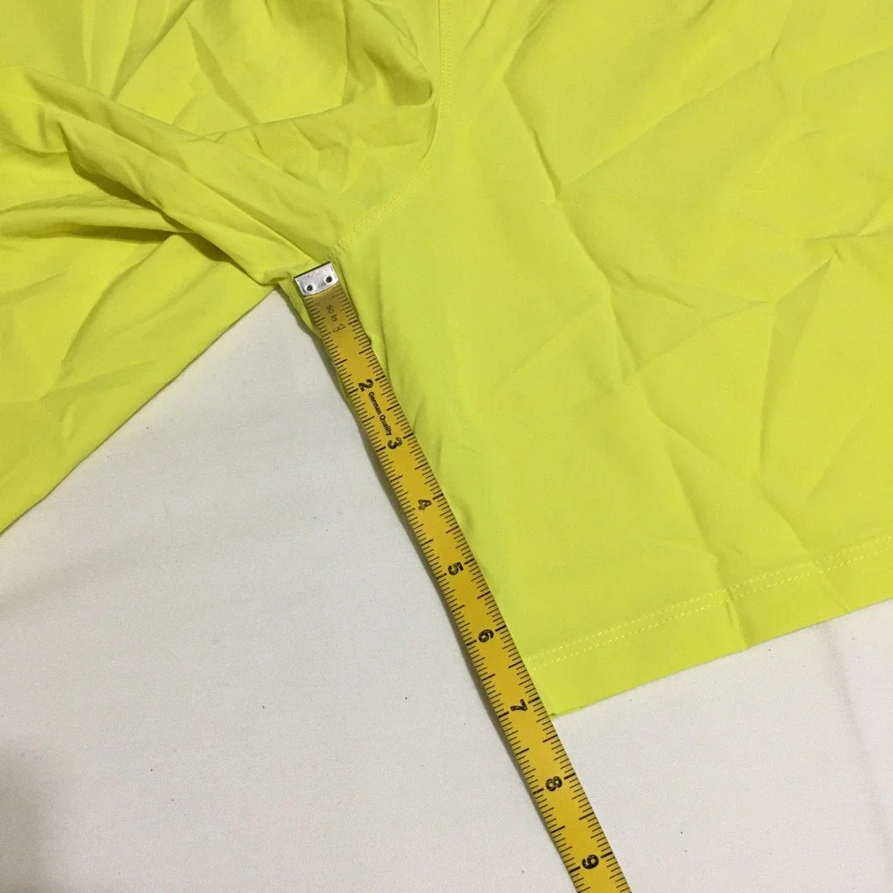 Fabletics Fundamental Shorts Mens 2XL Yellow 7 Inch Inseam NWT $49.95